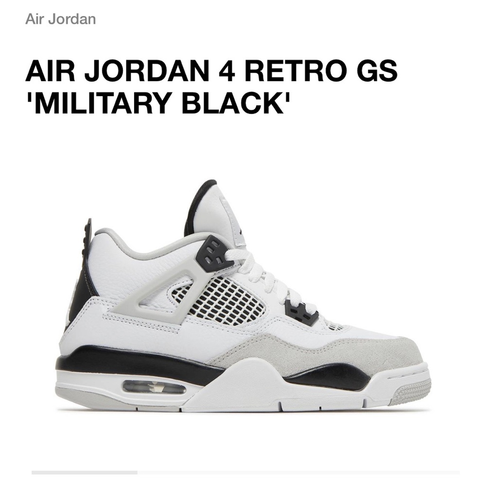 Brand new Jordan 4 retro black and white